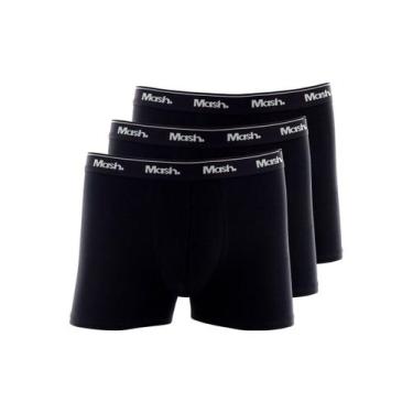 Imagem de Kit com 3 Cuecas Boxer Mash 170.26, Preto, G