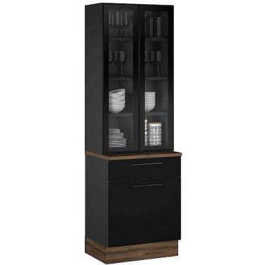 Imagem de Paneleiro Exclusive 3 Portas 1 Gaveta Itatiaia Cor Grafite