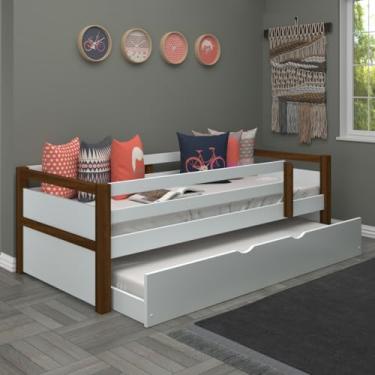 Imagem de Bicama Infantil Madeira Maciça Com Cama Aux Solteiro Woodstore