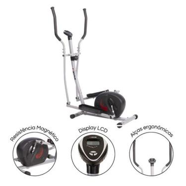 Imagem de Elíptico Kikos 4004 Magnético 8 Níveis de Tensão Fitness Display LCD