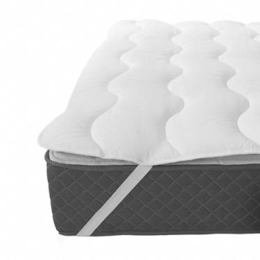 Imagem de Pillow Top Protetor Colchão Cama Queen Toque Macio conforto - Fibrasca