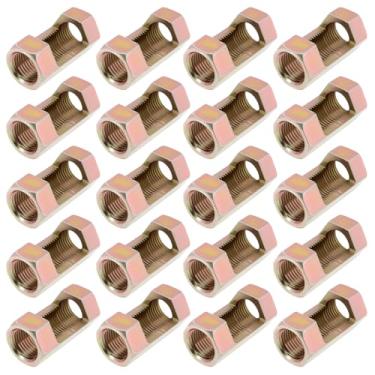 Imagem de Create idea 20 peças M10 x 30 mm rosca sextavada porca aberta adequada para reparo de lâmpada de altura tubo roscado M10