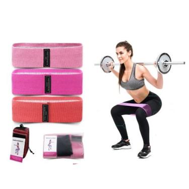 Imagem de 03 Faixa De Resistência De Treino Para Treinamento Muscular, Fisiotera