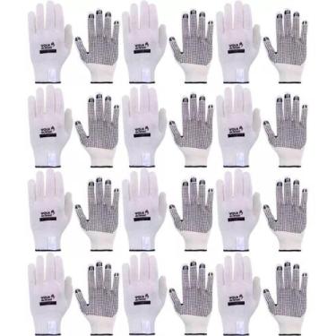 Imagem de Kit 48 Prs Luva Malha Pigmentada Tricotada 4 Fios Reforçada - Kalipso