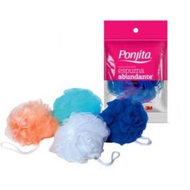 Imagem de Esponja de Banho Ponjita Espuma Abundante Cores Sortidas - HB004366983