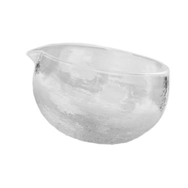 Imagem de IEUDNS Tigela de vidro para Matcha, Matcha Chawan cerimonial com bico para despejar, Chá verde para cerimônia de 400 ml, Claro