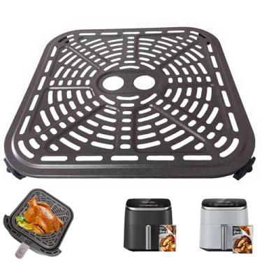 Imagem de HEISENLIN Frigideira a ar de 6 litros para fritadeiras a ar COSORI Turboblaze 9 em 1 6QT, placa de substituição atualizada, grelha, bandeja para crocante, prateleira de grade para COSORI 6QT