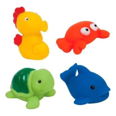 Imagem de Bichinhos BUBA para Banho - Tema Mar (Kit com 4 Unidades)