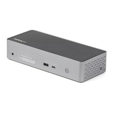 Imagem de StarTech.com Base USB C - 4K 60Hz Quad Monitor DisplayPort e HDMI - Estação de ancoragem USB-C universal com entrega de energia de 100 W - Hub USB com 1x USB Tipo-C e 3X USB-A, Ethernet, áudio