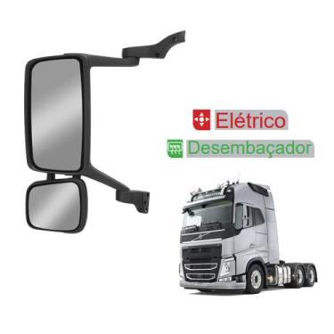 Imagem de Retrovisor e Auxiliar Volvo FM FH c Desembaçador Elétrico LE - Fabbof