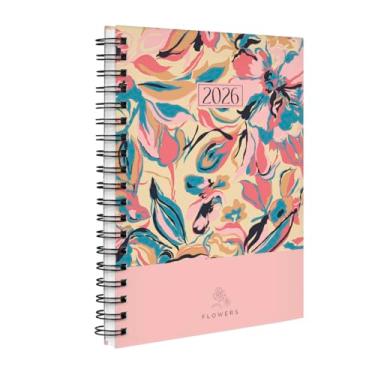 Imagem de Agenda 2026 Planner Semanal Flowers Colorful Rosa