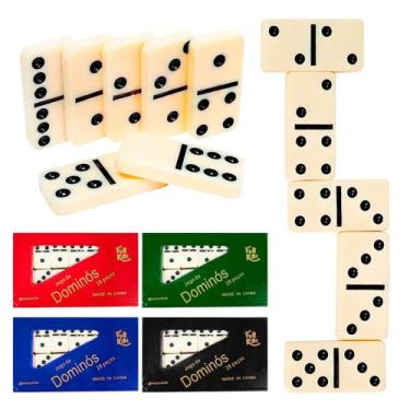 Imagem de Dominó Clássico Didático Para Crianças De Mesa Com 28 Peças E Estratég