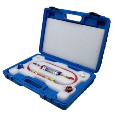 Imagem de Kit de teste de óleo AC, verificador de óleo refrigerante de ar condicionado, kit de ferramentas de teste com regulador para a maioria dos carros, monitoramento em tempo real, filtragem de impurezas