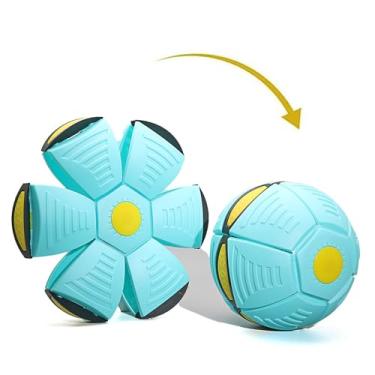 Imagem de Bobcow Bola de disco canina para cães pequenos, médios e grandes, bola de disco voador interativa portátil, bolas mágicas de OVNI, bolas de brinquedos para cães pop-up de descompressão para presentes