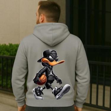 Imagem de Moletom Personalizado Frente e Costas Patolino Jogador De Basquete - H