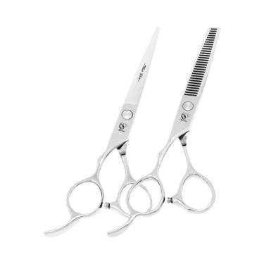 Imagem de Tesoura De Cabeleireiro Para Mão Esquerda, 5.5 "6.0", Aço 440C, Para S