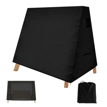 Imagem de Capa de balanço para ambientes externos, uma moldura para pátio, revestimento impermeável para varanda, revestimento de varanda para móveis para ambientes externos, sobreposição de rede para planador