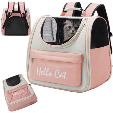 Imagem de Mochila Transporte Bolsa Carregar Pet Gato Cachorro Animais Estimaçao 