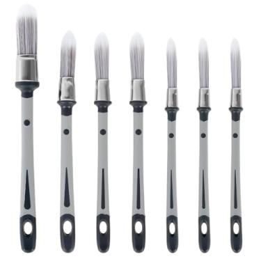 Imagem de Ferramenta de pintura de borda de pincel de acabamento para áreas de detalhes de pintura e pequenos reparos de tinta, pincéis pequenos, aplicação de arte, faixa, rodapés, cantos de parede de casa