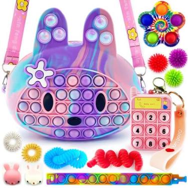Imagem de Bolsas tiracolo Fidget Toy Pack Exun Pop com coelho