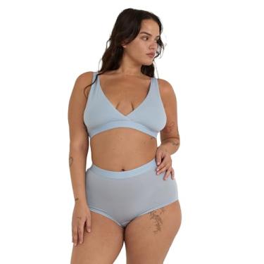 Imagem de Organic Basics Sutiã feminino básico Lyocell de toque macio, Azul nublado, XPP