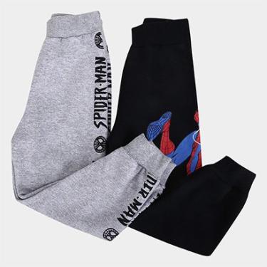 Imagem de Kit Calça Moletom Infantil Marvel Avengers II Menino - 2 Peças-Masculino