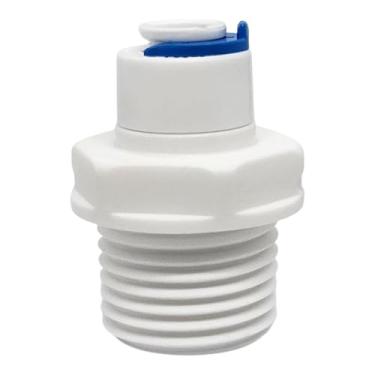 Imagem de Ponto de Água Conexão Reta Rosca de 1/2 para Mangueira de 1/4 - Engate Rápido para Purificadores e Filtros de Água
