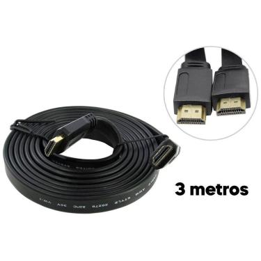 Imagem de Cabo Hdmi 3 Metros 4K Hd Full Hd Ideal Para Games E Tv