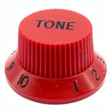 Imagem de Knob Plástico tone guitarra strato PST-T Vermelho Und - SPIRIT