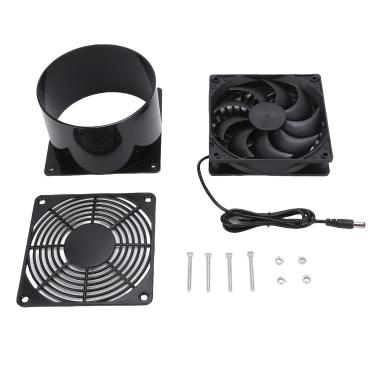 Imagem de Luocute Ventilador de Exaustão Movido a Energia Solar, Kit de Ventilador de Ventilação Redondo Solar ABS Com Fácil Instalação, para Cozinha, Banheiro, Casa de Animais de Estimação,