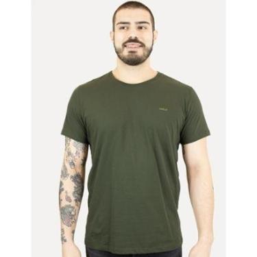 Imagem de Camiseta Colcci Masculina Back To Basics Logo Verde Escuro-Masculino