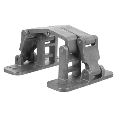 Imagem de OSALADI Dobradiças de porta ocultas de aço inoxidável resistente – Dobradiça de porta invisível oculta para estante de livros, caixa de hidrante de incêndio