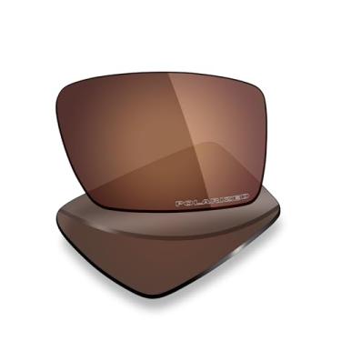 Imagem de Mryok Lentes de reposição polarizadas Plus para óculos de sol Costa Del Mar South Sea, HD Polarized, proteção UV, resistente a impactos e ajuste perfeito - Marrom bronze