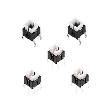 Imagem de Interruptores industriais 50 peças 6 * 6 mm furo passante micro botão tátil interruptores momentâneos (cor: luz branca)