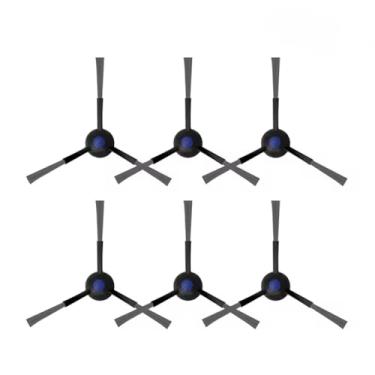 Imagem de YUYUEMI 6 escovas laterais para kit de aspirador de pó robô Ecovacs T30S/T30S Combo/T30 Max/T30 PRO