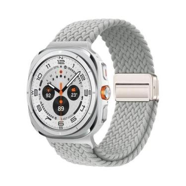 Imagem de Pulseira De Laço Trançado Com Fivela Magnética De Nylon De 47mm Para S