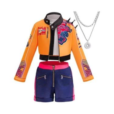 Imagem de Fantasia De Cosplay De Caçador Para Meninas, Saia Curta Branca, Top, D