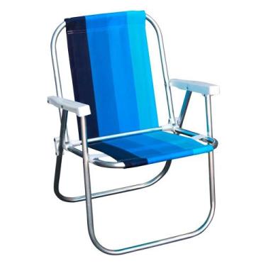 Imagem de Cadeira de Praia Alta Botafogo em Alumínio Cores Diversas - Item Sorti