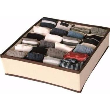 Imagem de Organizador Porta Calcinha Cueca Meia Gravata com 24 divisórias - Clin
