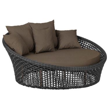 Imagem de Chaise Hungria Pintura Marrom Corda Náutica E9 Trama Preto