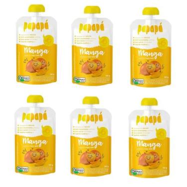 Imagem de PAPINHA BEBÊ PAPAPÁ ORGÂNICA MANGA 100g - KIT C/6un
