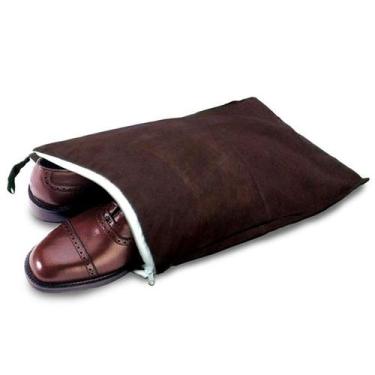 Imagem de Bolsa Sacola Porta Sapatos Viagem Tnt Com Zíper 25x37 Cm - Kehome, Mar