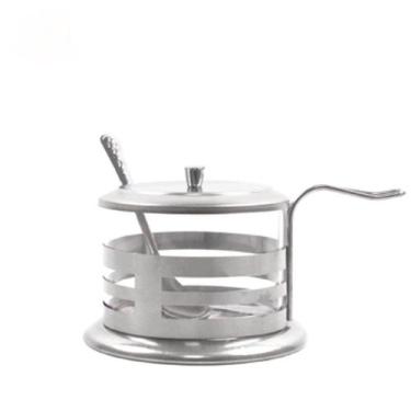 Imagem de Açucareiro Vidro e Inox Com Colher 200ml - NOVO SÉCULO