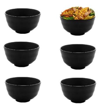 Imagem de 6 Tigelas Bowl De Melamina Toquio P/ Servir Ceviche Shimeji 350ml - Ly