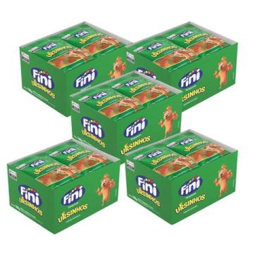 Imagem de Kit Mini Bala De Gelatina Ursinhos Fini - 5 Unidades 180g