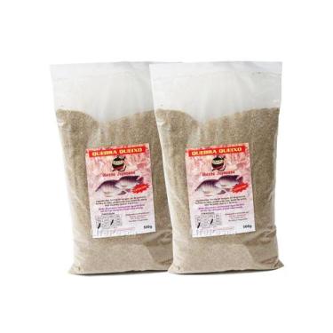 Imagem de Kit 2 Massas Japonesa Quebra Queixo Para Pesca Tilápia -2x500 Gramas -