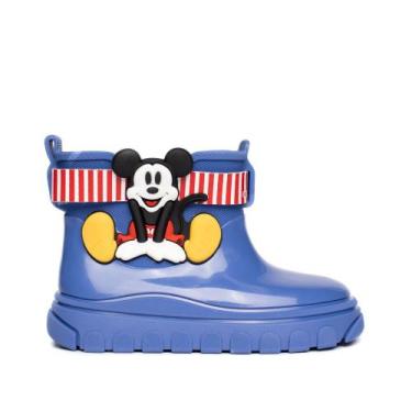 Imagem de Bota Galocha Infantil Grendene Mickey Azul Escuro, Azul escuro, 23