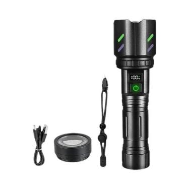 Imagem de Lanterna LED Poderosa Com Laser Branco, Ignição Concentrada, Tocha Tát