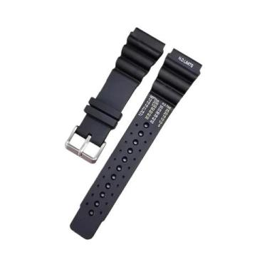 Imagem de Pulseira De Relógio Esportivo Masculino Em Silicone 20mm 22mm 24mm Par