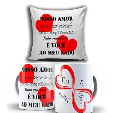 Imagem de Eu Te Amo KIT Caneca Branca + Almofada